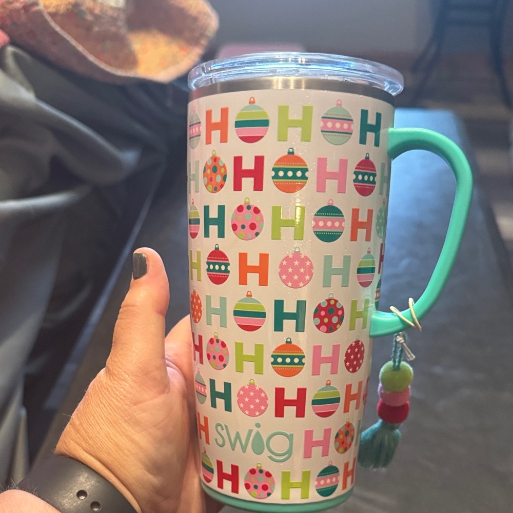 Swig Holiday Tumbler with Handle - Multicolor